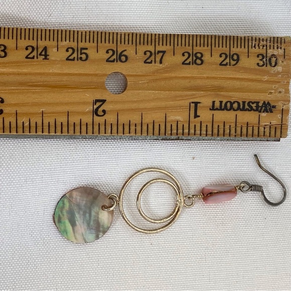 6 for$20❤️Elegant Silver and Pink Dangle Earrings mother of pearl - Picture 2 of 5